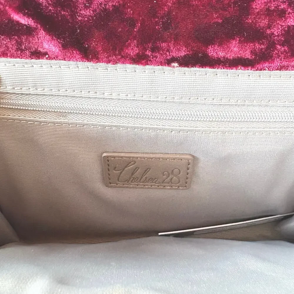 Burgundy Velvet Bag Gothic Gunmetal Silver Chain Crossbody Chelsea28 Nordstrom